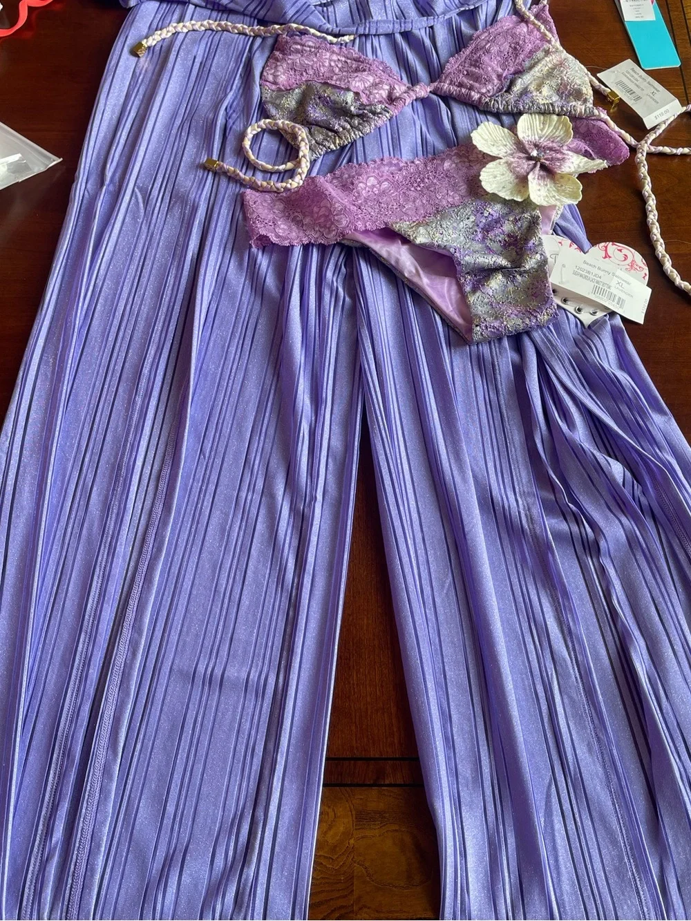NWT beach bunny coverup size M and matching bikini set size XL - Picture 10 of 16